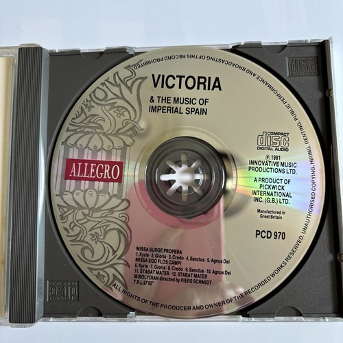 Victoria & The Music Of Imperial Spain - CD - VERY GOOD - Imagen 5 de 6