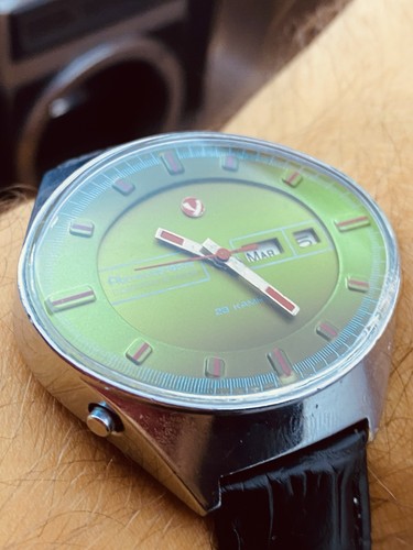 Orologio da polso uomo vintage 1980 sovietico Chaika Uglich stadio olimpico meccanico #8671 - Foto 18 di 23