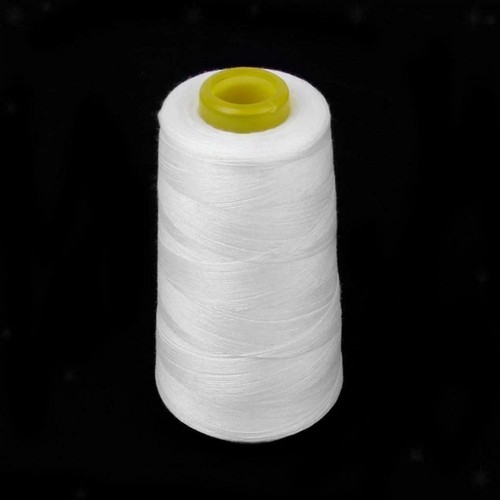 6000yards Overlock Thread Polyester Yarn Sewing Machine Hand Embroidery 2 Rolls - Picture 10 of 26