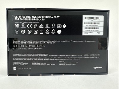 NVIDIA GeForce RTX NVLINK BRIDGE for 3090 Cards - Space Gray for