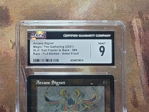 MTG Arcane Signet #589 Retro Foil Etched Secret Lair CGC 9 Mint - Picture 2 of 8