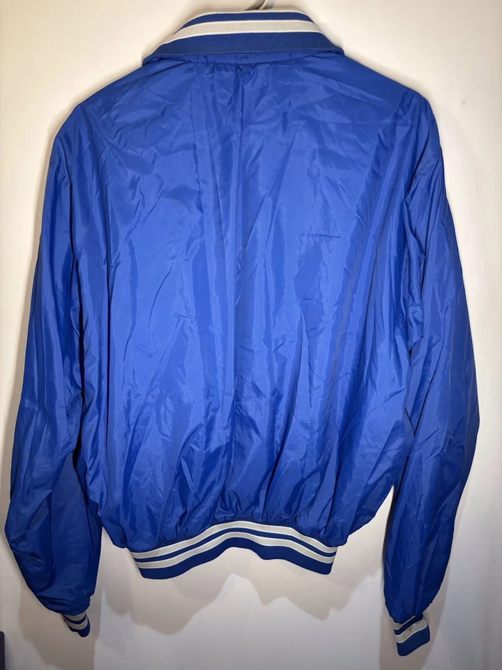 Chaqueta De Colección Forrada Nylon Seattle Seahawks Para Hombre Talla L CASCO PARCHE ROD PERRY Foto 4 de 4