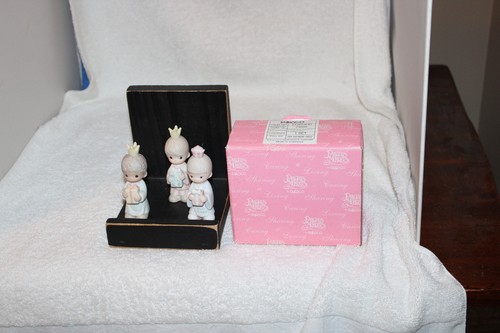 Enesco Precious Moments Mini Krippe 3 Könige Figuren, 1982