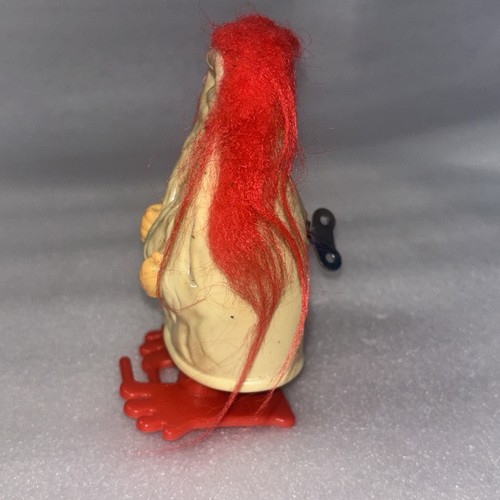 Juguete de cuerda vintage Japón Durham RARO PELO ROJO YETI Abominable muñeco de nieve años 60 - Imagen 6 de 15