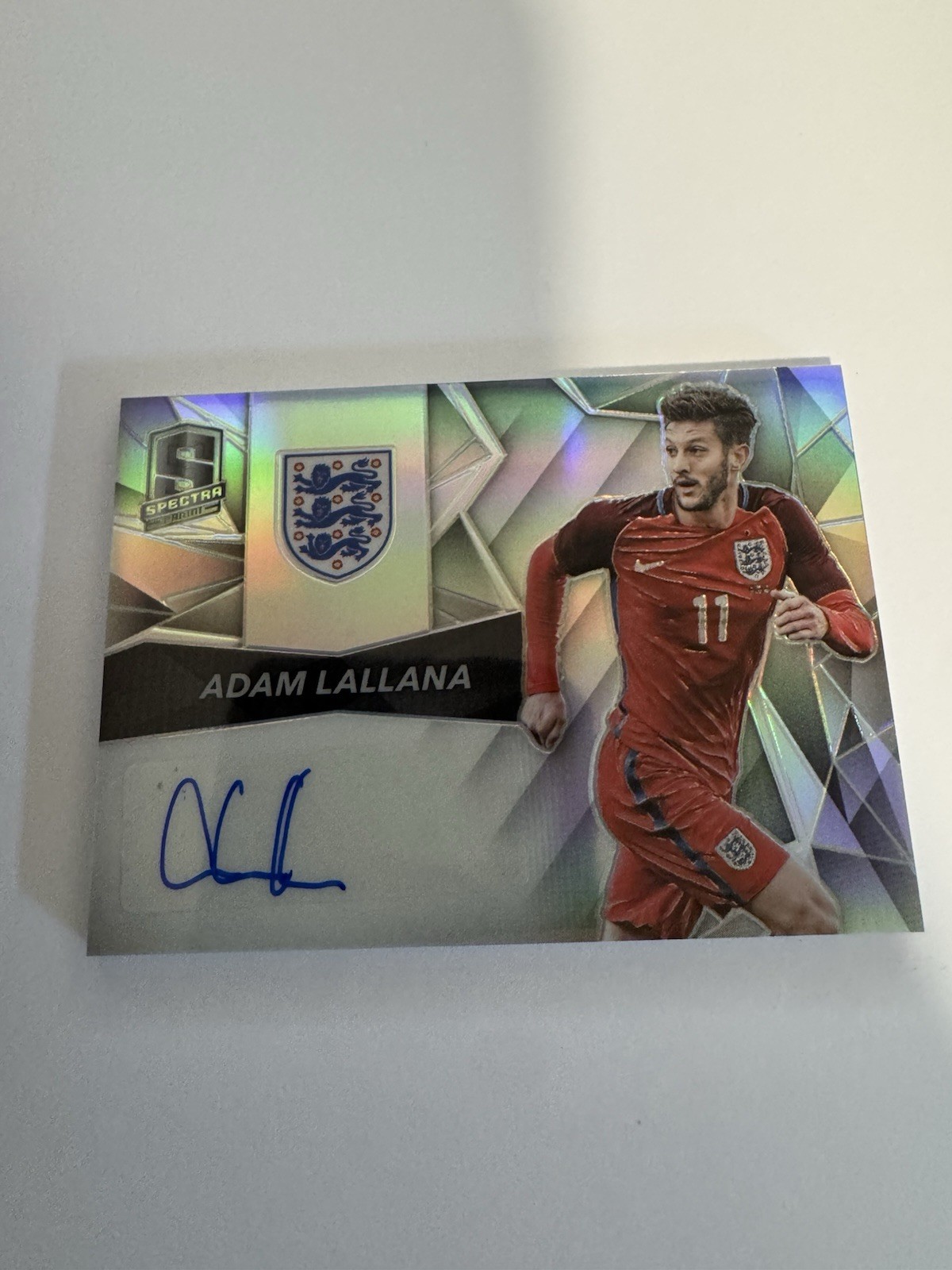 2016-17 Spectra Soccer Adam Lallana Silver Auto /199 ENGLAND