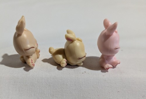 Littlest Pet Shop LPS Rescue Tails Newborn Tripets Baby Bunny Rabbits - Imagen 3 de 10