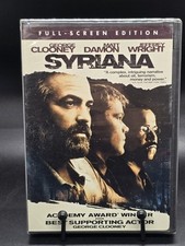 Syriana DVD Full Frame George Clooney Matt Damon Jeffrey Wright New Sealed