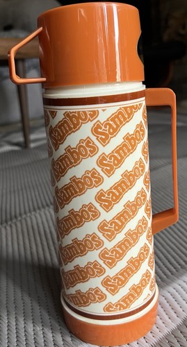 Seltene neue 70er Jahre ALADDIN SAMBO's 1 U.S Pint Thermosflasche Made in USA - Bild 2 von 9