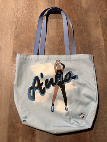 WNBA All Star 2025 Aura Tote Bag 3 Letter MVPs #22 Caitlin Clark Aja Wilson ATT