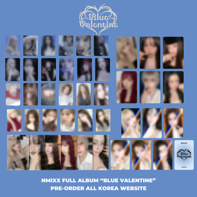 NMIXX PHOTOCARD FULL ALBUM BLUE VALENTINE PRE-ORDER POB EVENT FANS