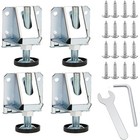  4 Pcs Füße Für Möbel Verstellbar Möbelbeine Metall Tabellenstufe