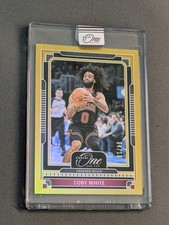 2024 Panini One and One - Coby White Gold 04/10 - Bulls 