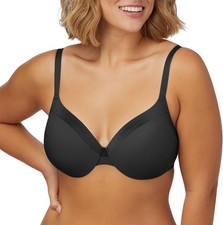 Maidenform Women's Comfort Devotion Underwire Bra, Full Coverage 36B, Black