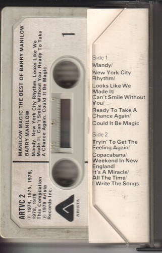 Barry Manilow Manilow Magic (The Best of Barry Manilow) cassette UK Arista 1979 - Picture 2 of 2