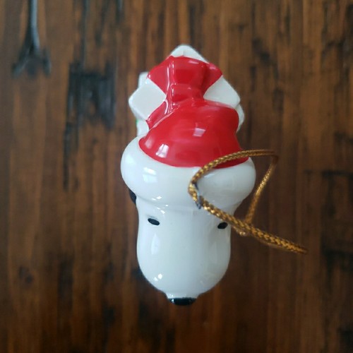 Vintage 1966 Snoopy mit Hut und Geschenk Ornament Peanuts Made in Japan - Bild 4 von 9