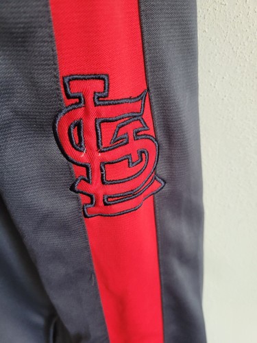MLB St. Louis Cardinals Stitches Trainingsjacke Herren 2 XL rot grau - Bild 5 von 12