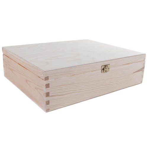Wooden Wine Box Gift Holder 3 Bottle Carrier Case | Wood Wool Filling Incl. - Picture 4 of 7
