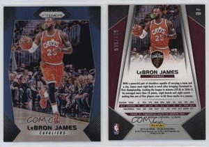 2017-18 Panini Prizm Blue Prizm /199 LeBron James #191