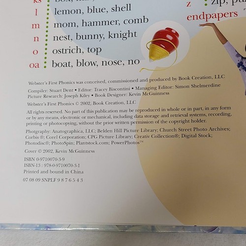 Webster's First Phonics 2002 Stuart Dent Tracey Biscontini BCL Press - Picture 12 of 15