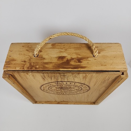 Vintage Napa Valley Box Company Wooden 24 Cassette Storage Rack Crate Shelf - Picture 16 of 21