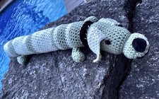 Handmade Crochet Dog Stuffed Animal Toy Plush Large 37  L Amigurumi Dachshund