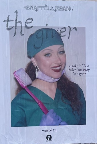 CHAPPELL ROAN THE GIVER 4 Fuß x 8 Fuß NYC WEIZENPASTE POSTER HOT 2 GEHEN ZAHNARZT - Bild 1 von 1