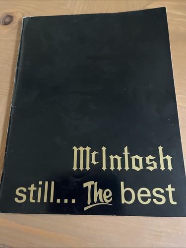 McIntosh Still… The Best Promo Catalog 70’s/80’s (76 Pages)