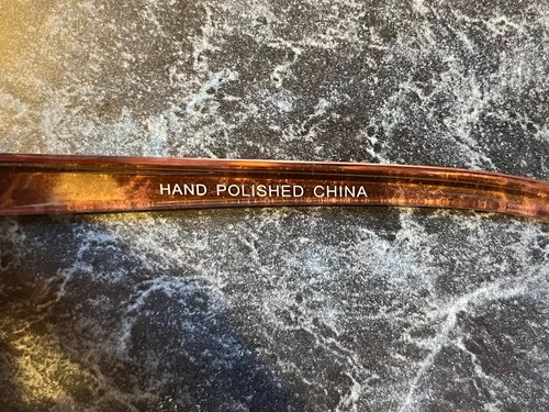 Übergroße Sonnenbrille handpoliert verspiegelt; pfirsichfarben 090-01-2495 mit Etui - Bild 8 von 12