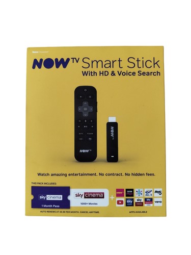 NOW TV 3801UK Smart Stick with HD and Voice Search Black Yellow - Picture 4 of 6
