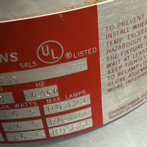 Crouse Hinds Stroboskoplicht für explosionsgefährdete Stellen - Bild 9 von 13