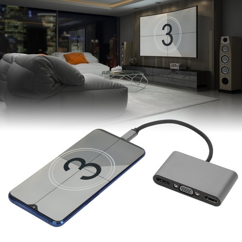 5 In 1 Type‑C Multi‑Function Docking Station ++VGA+USB+PD Interface HU NEW - Afbeelding 11 van 12