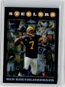 2008 TOPPS CHROME XFRACTOR #12 - BEN ROETHLISBERGER