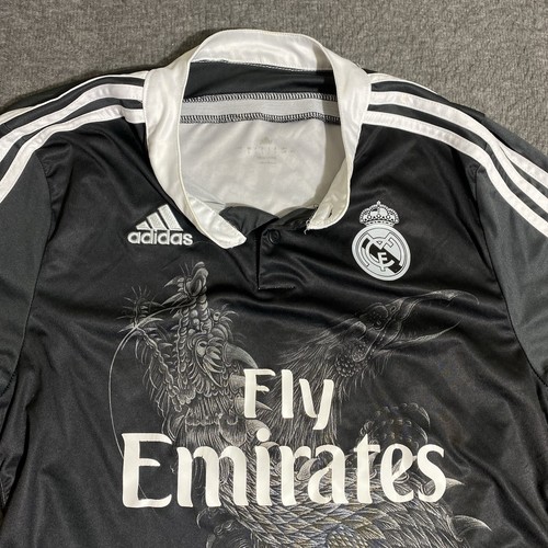 Maglia Real Madrid Adidas Uomo Large Yohji Yomomoto Black Dragon Maglia Calcio L - Foto 8 di 24