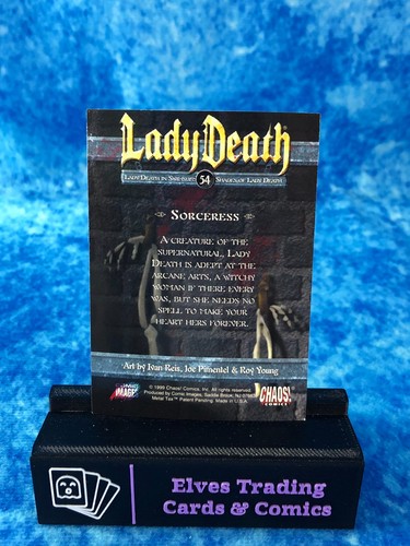 Lady Death: Night Gallery SINGLE Non-Sport Trading Card by Comic Images 1999 - Picture 74 of 100