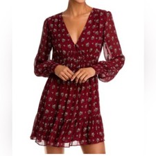 American Eagle Outfitters Burgundy Floral Dress