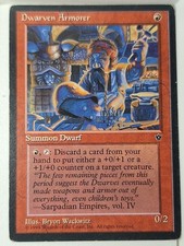 Dwarven Armorer - Fallen Empires - Magic the Gathering MTG Nice!