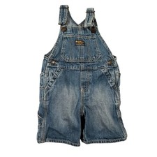 OshKosh B'gosh Denim Shortalls Overalls Kids 24 Months Blue Cotton farmcore cute