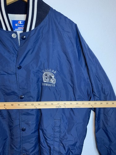 Chaqueta De Colección Dallas Cowboys Vintage Satén Campeón Talla XL - Imagen 8 de 9