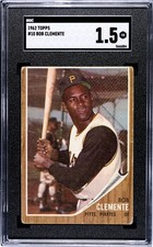1962 TOPPS #10 BOB CLEMENTE SGC 1.5 3666884