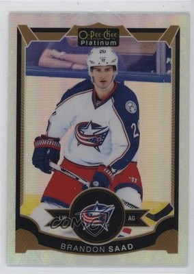 2015-16 O-Pee-Chee Platinum White Ice 184/199 Brandon Saad #142 1s8