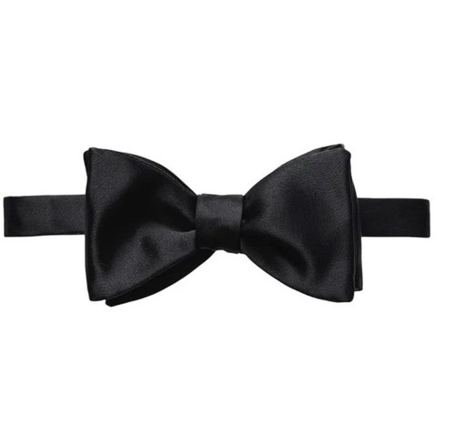 ETON HERREN SCHWARZE SEIDENSATIN FLIEGE VORGEBUNDEN NEU OHNE ETIKETT - Bild 2 von 2