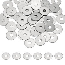 66Pcs M6 x 22mm 304 Stainless Steel Flat Washers for Screws Bolts