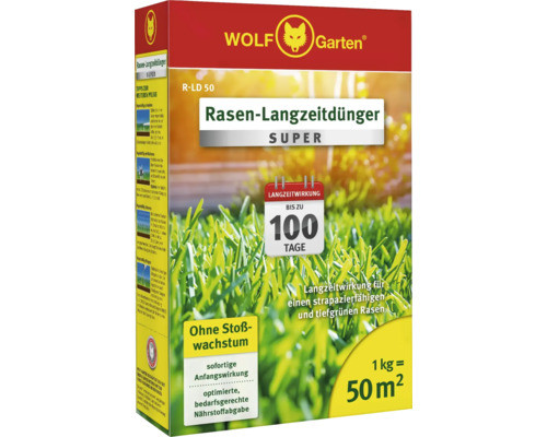 Rasen-Langzeitdünger WOLF-Garten 'Super' 0,5 kg für 50 m² - Bild 2 von 8