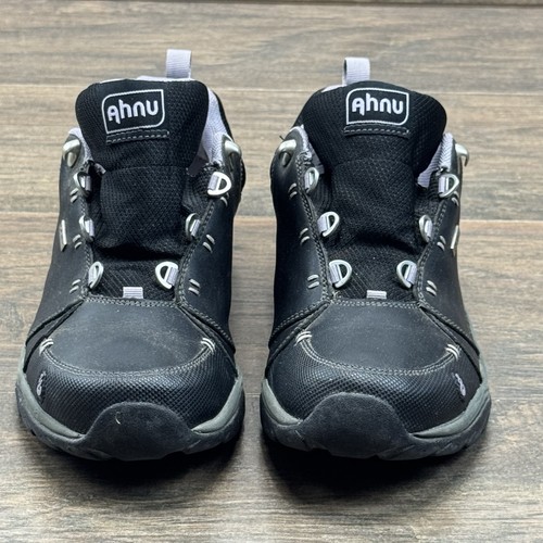 Ahnu Zapatos Mujer 9 Montara II eVent Cuero Negro Senderismo Exterior Impermeables-VER - Imagen 2 de 9