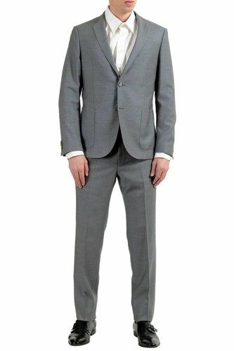Hugo Boss "Nalton/Benno2" Herren 100% Wolle Grau Zwei Knopf Anzug US 40R IT 50R - Bild 1 von 11