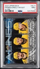 2024 UD A-LINE #AL17 FILIP FORSBERG/GUSTAV NYQUIST/RYAN O'REILLY PSA 9
