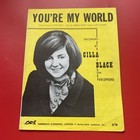 Cilla Black You’re My World  1963 ORIGINAL SHEET MUSIC guitar and piano