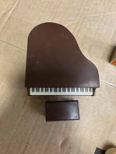 Vintage Fischer Price Puppenstubenmöbel von 1977 Mod Unikat Farben 9 Teile - Bild 3 von 9