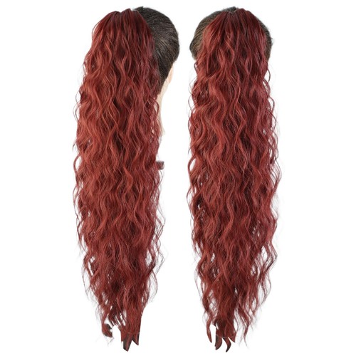 Women Girls Hair Clip Wig Trendy Corn-shaped Curly Ponytail Wigs 1Pc Long Wig - Picture 29 of 34