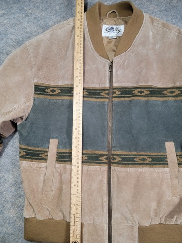 Scully Suede Arena Leather Short Jacket M Style 2 Brown Green - Picture 14 of 16